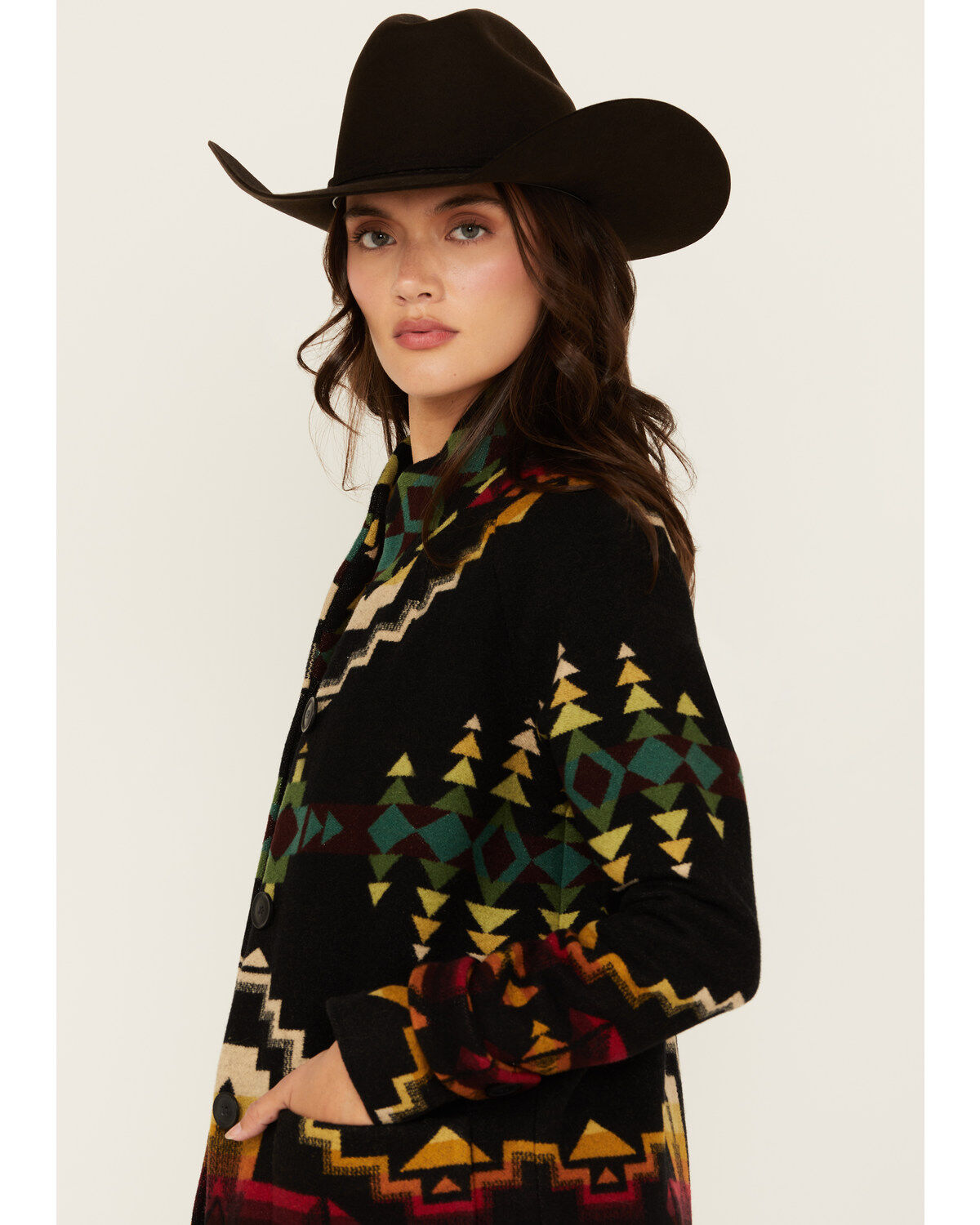 Pendleton Women's Printed Long Coat