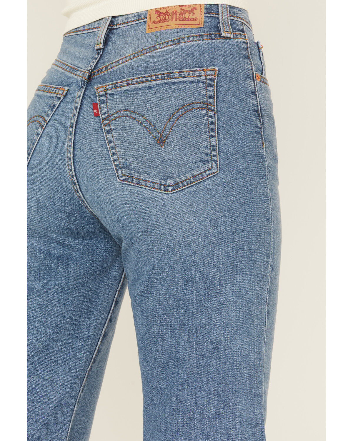 Levi's Women's So Nice Medium Wash Ribcage Stretch Denim Jeans