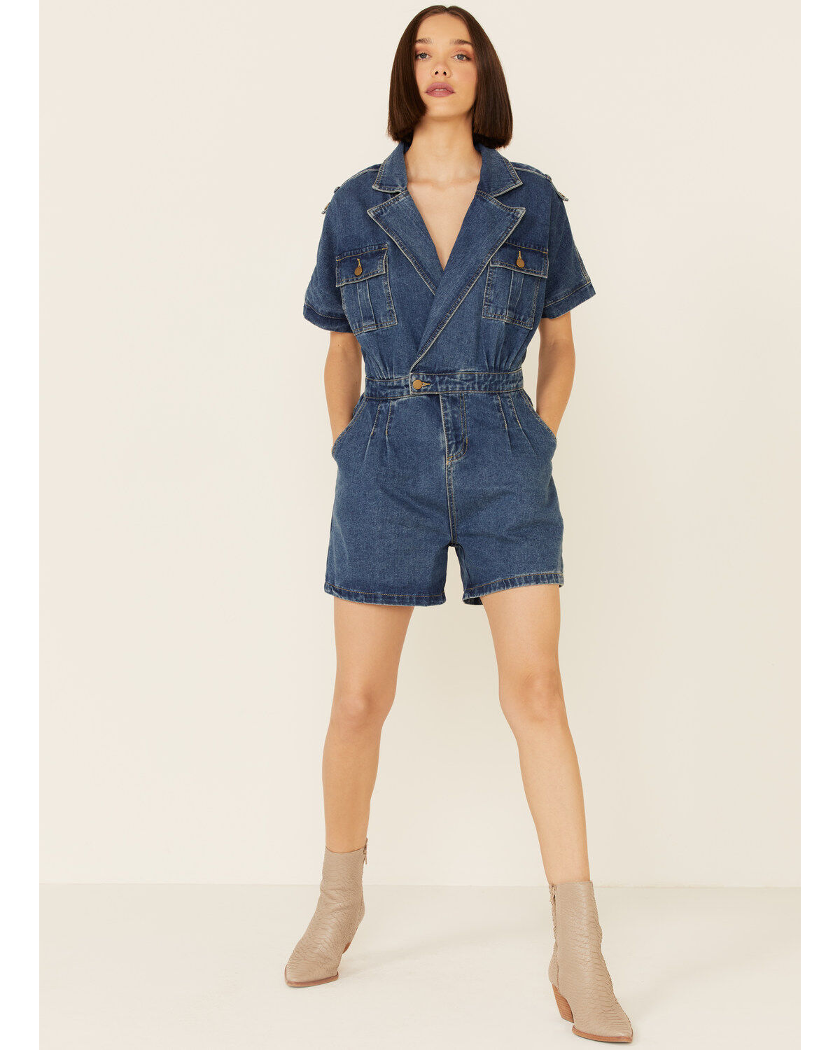 Molly Bracken Women's Denim Playsuit
