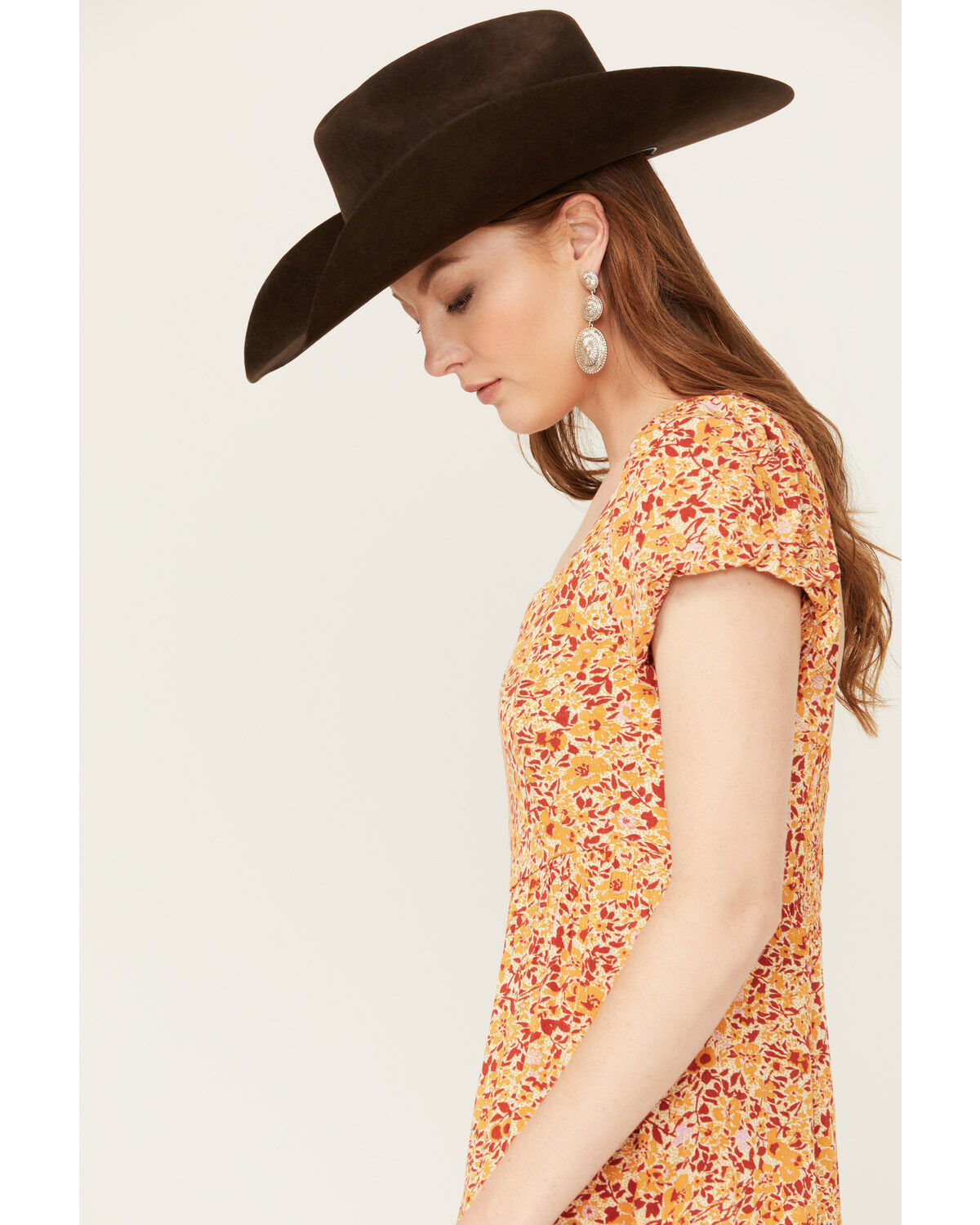 Wild Moss Women's Floral Print Mini Dress