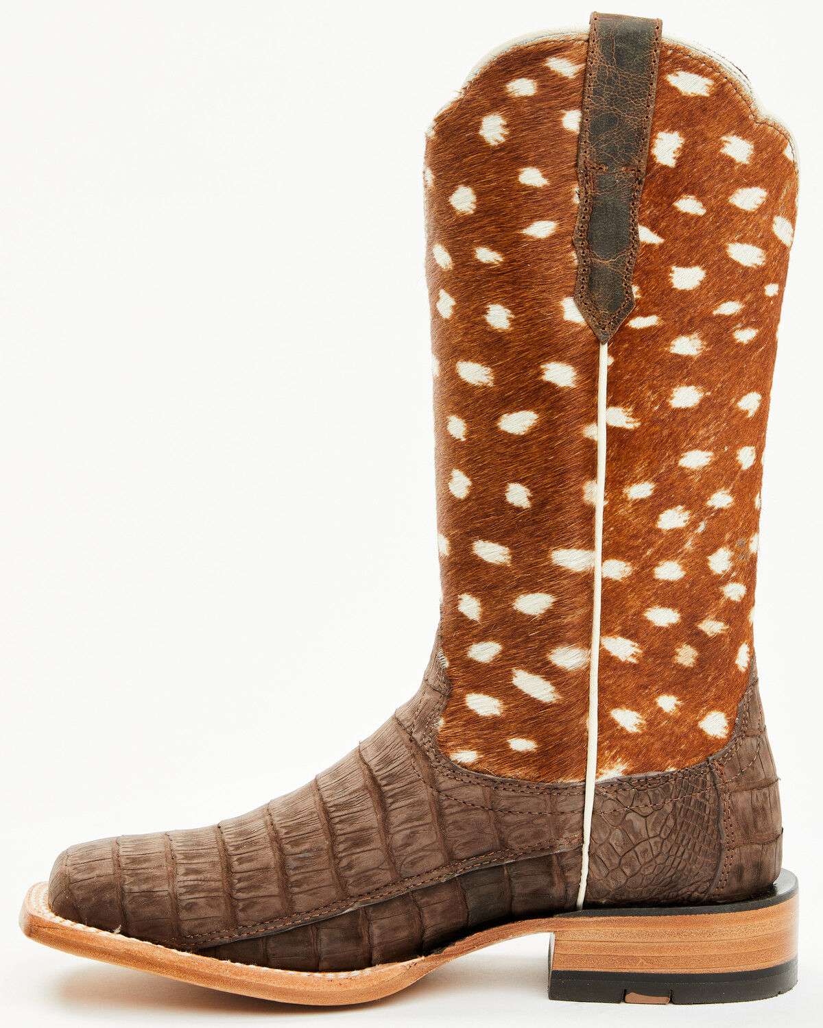 Ariat Women's Frontier Angelina Exotic Caiman Western Boots - Broad Square Toe