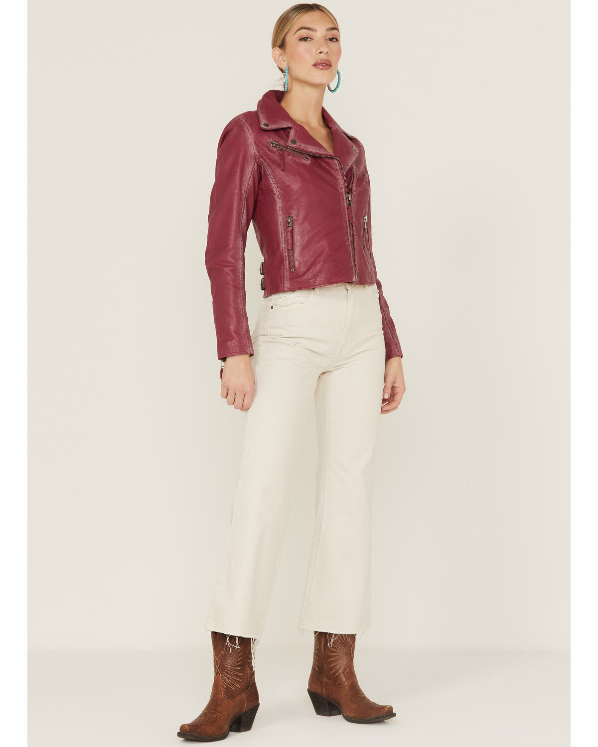 Mauritius Women's Christy Scatter Star Leather Jacket