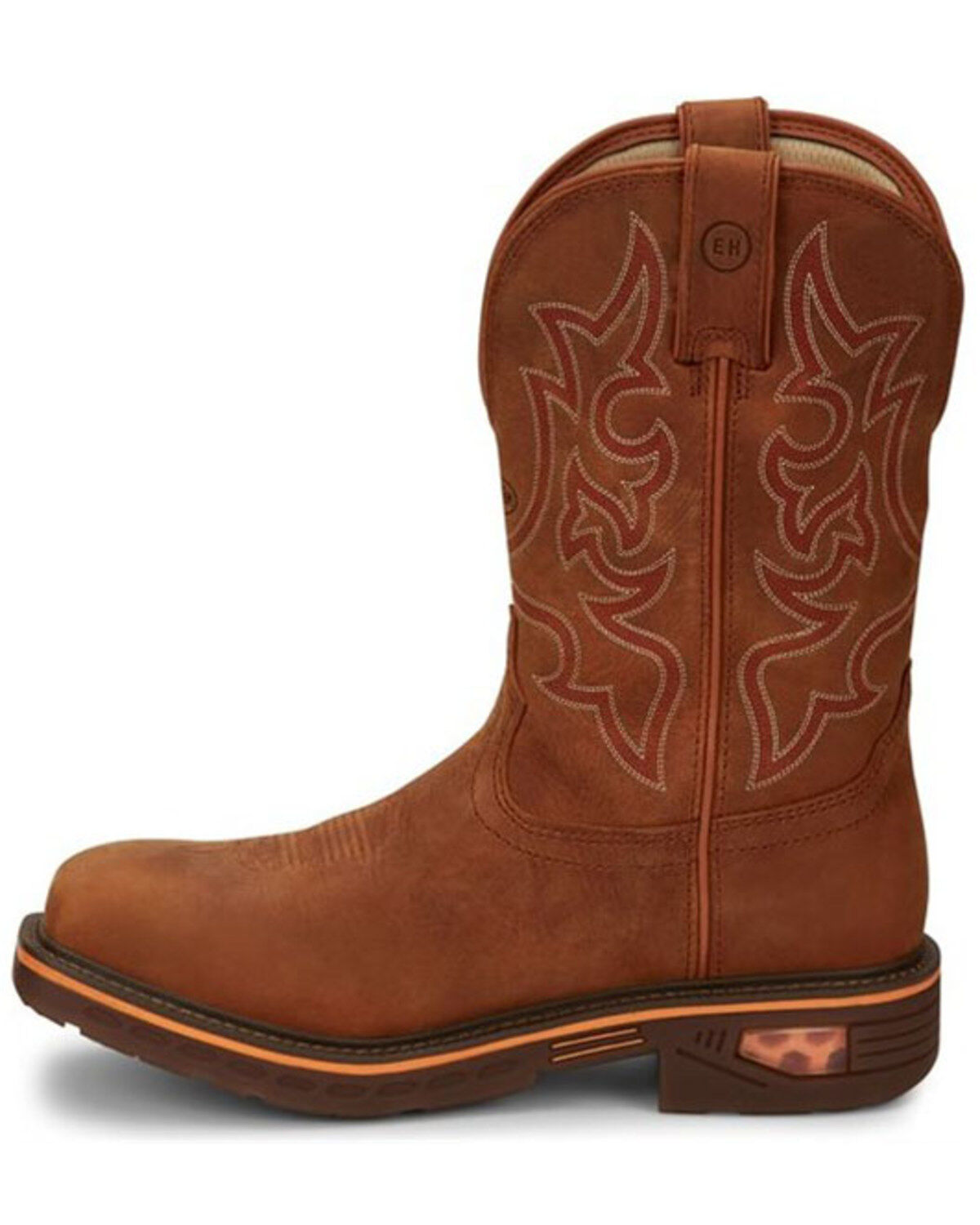 Justin Men's Resistor Russet Waterproof Western Work Boots - Nano Composite Toe