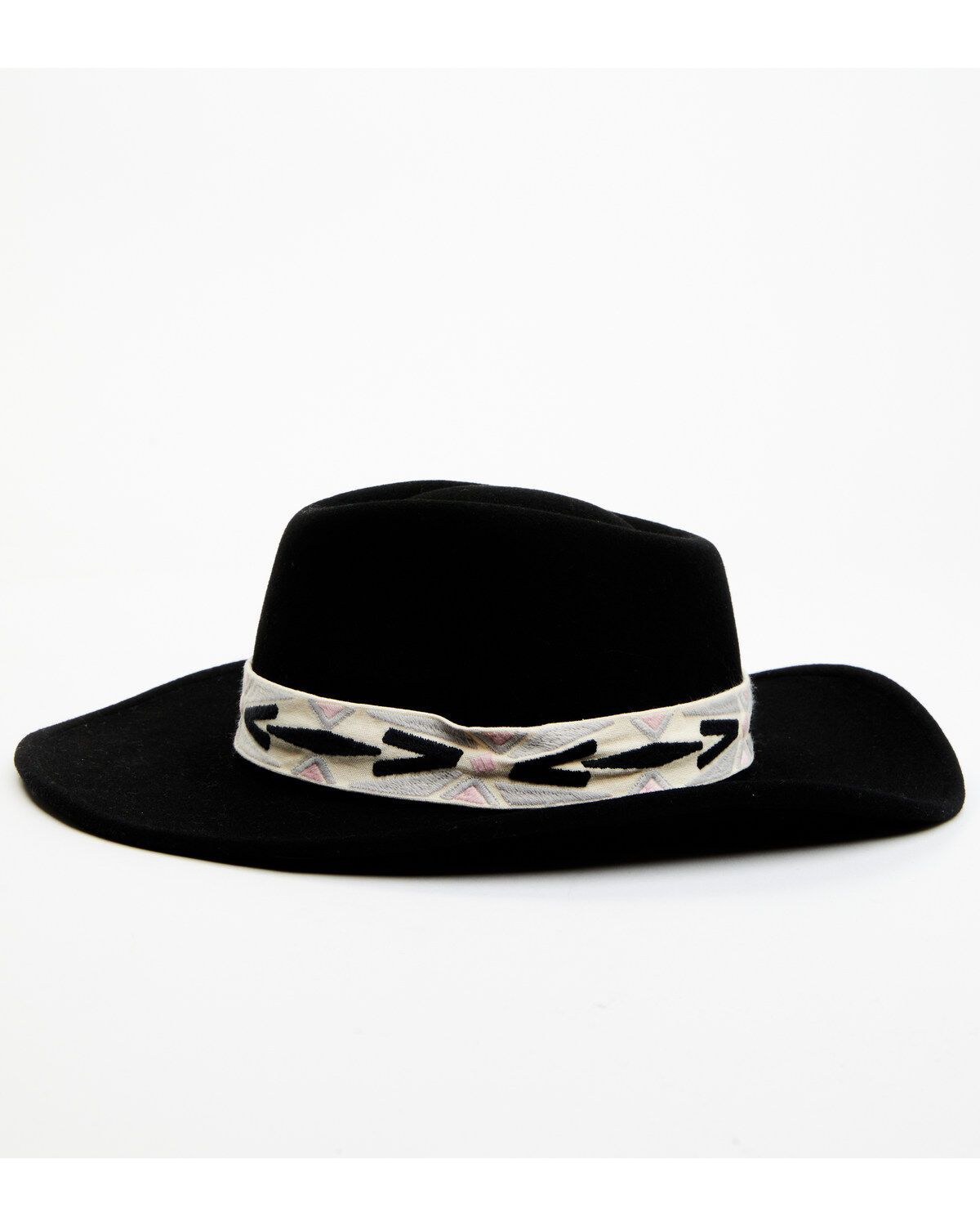 Nikki Beach Women's New Moon Felt Fedora Hat