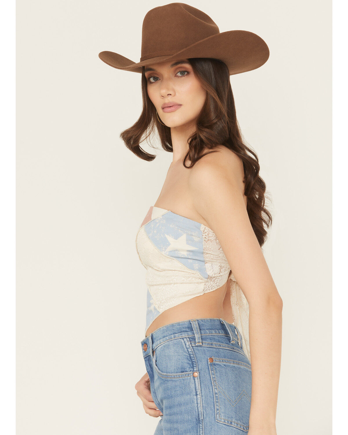 Originality Women's American Flag Bandana Top