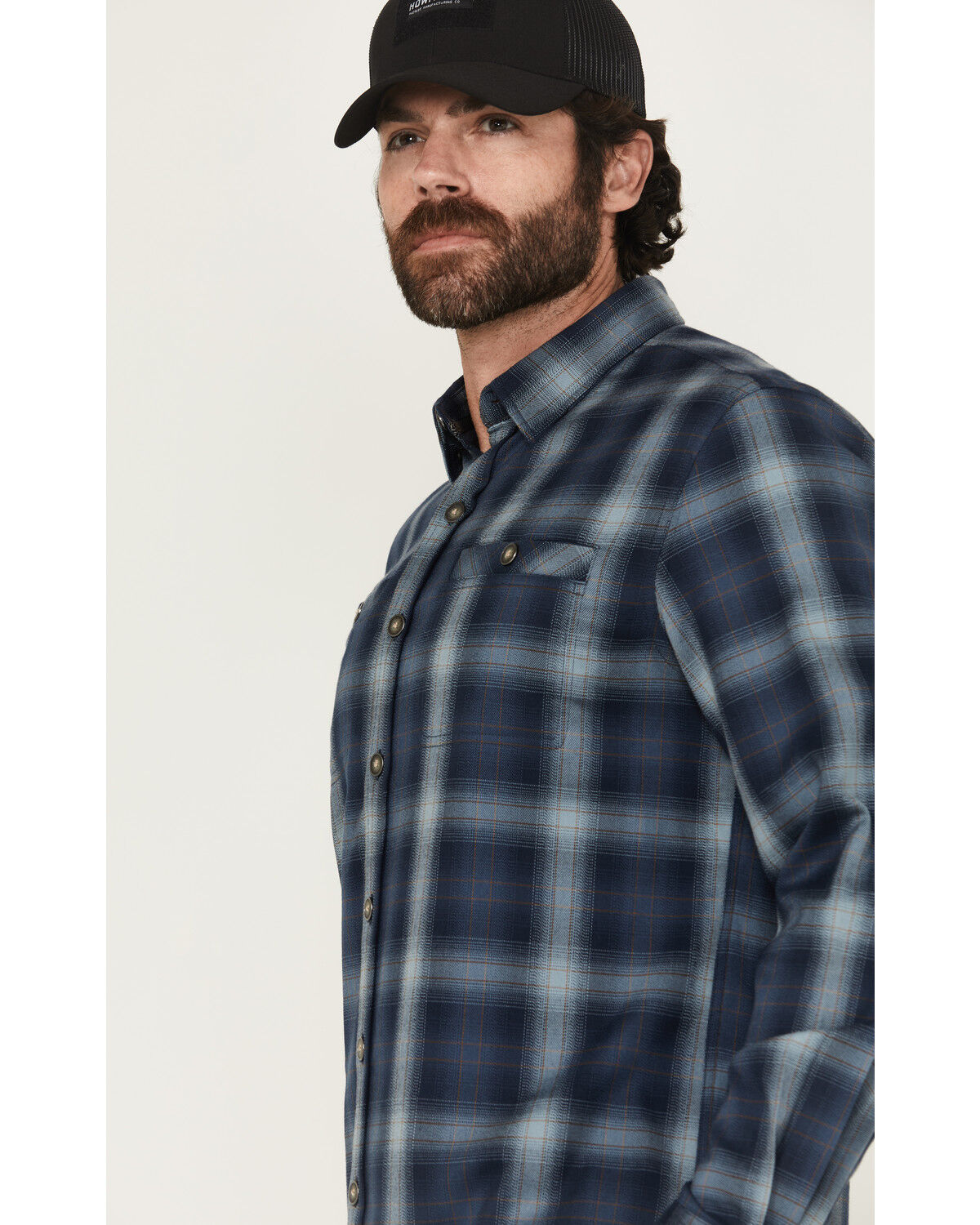 Dakota Grizzly Men's Landon Plaid Print Long Sleeve Button-Down Western Shirt