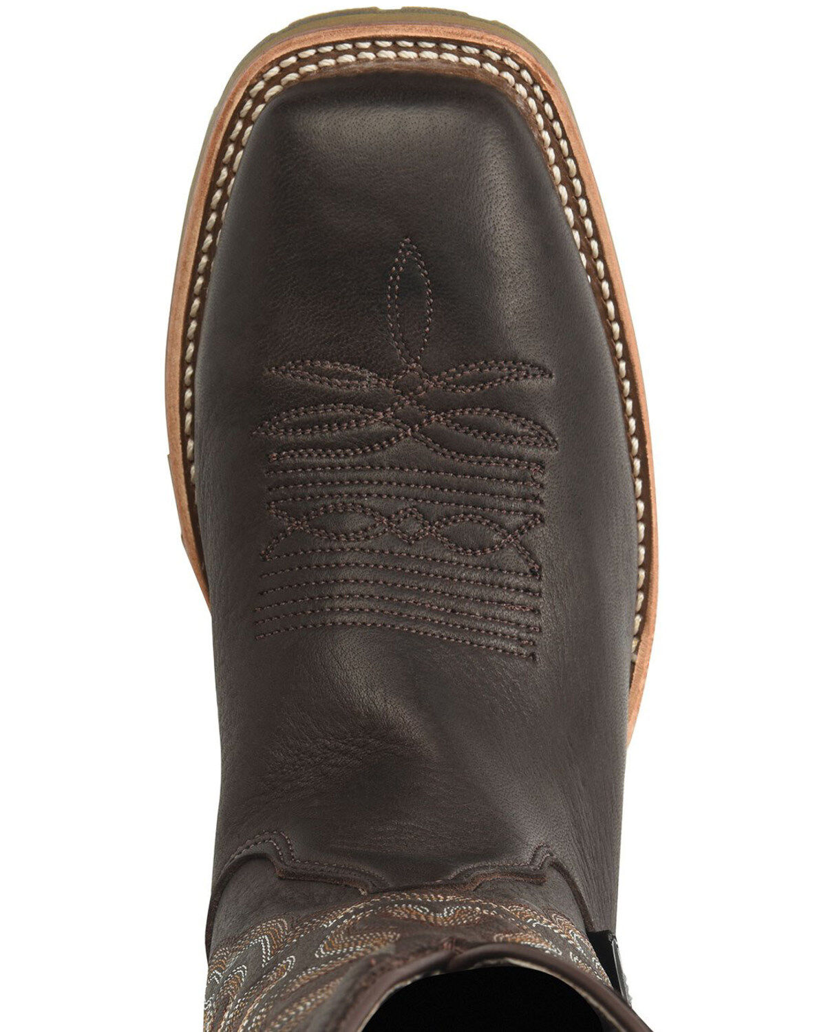 Double H Men's Dark Brown Elk Western Boots - Broad Square Toe