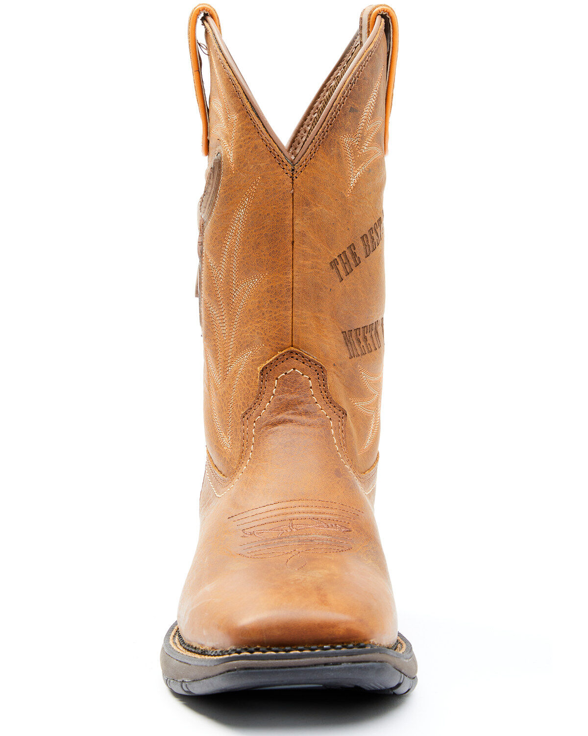 Brothers and Sons Men's Skull Western Performance Boots - Broad Square Toe
