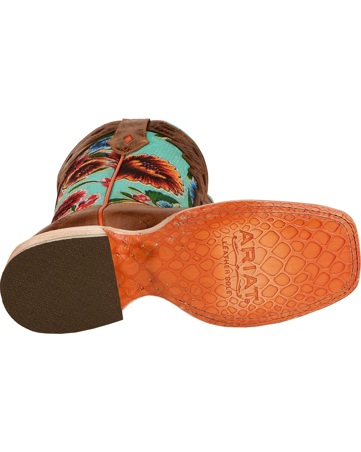 Ariat Women's Floral Textile Circuit Champion Western Boots - Broad Square Toe