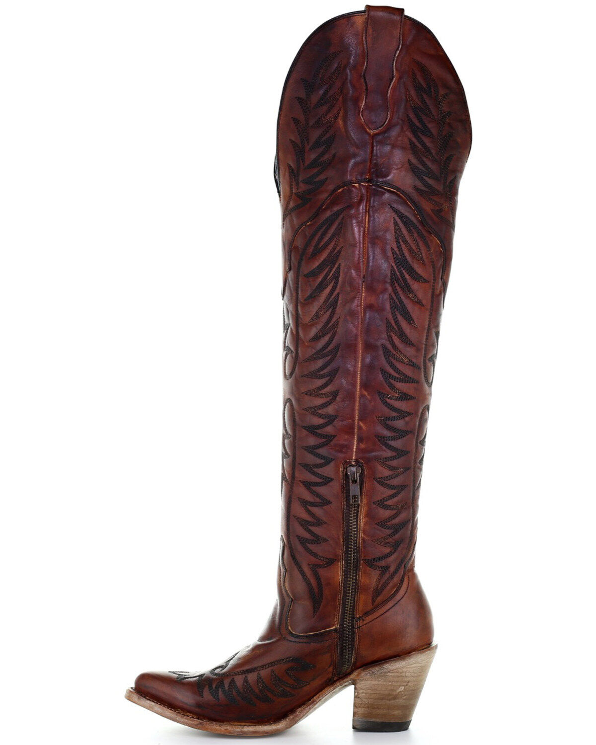 Corral Women's Leather Tall Western Boots - Round Toe
