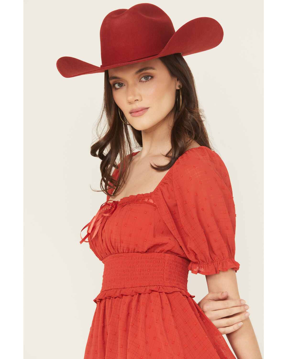 Trixxi Women's Cliff Dot Short Sleeve Mini Dress