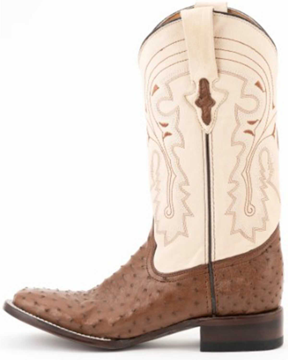 Ferrini Men's Kango Full Quill Ostrich Western Boots - Broad Square Toe