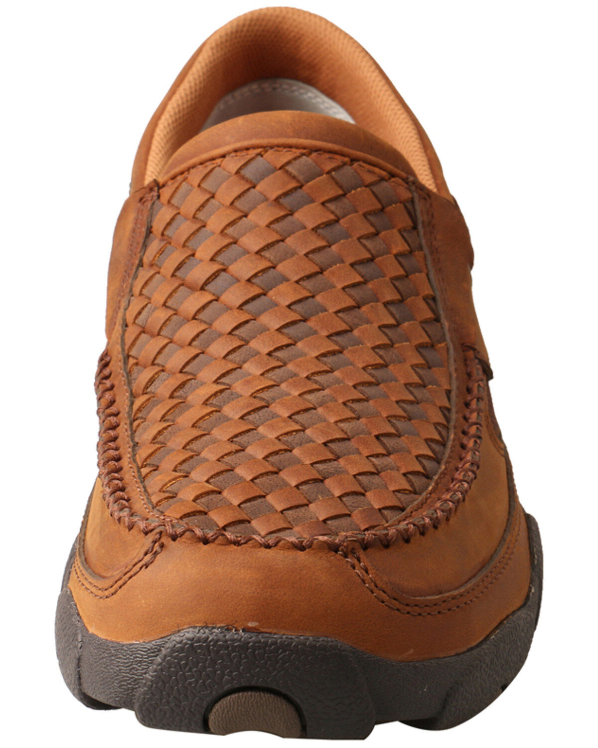 Twisted X Men's Basket Weave Slip-On Shoes - Moc Toe