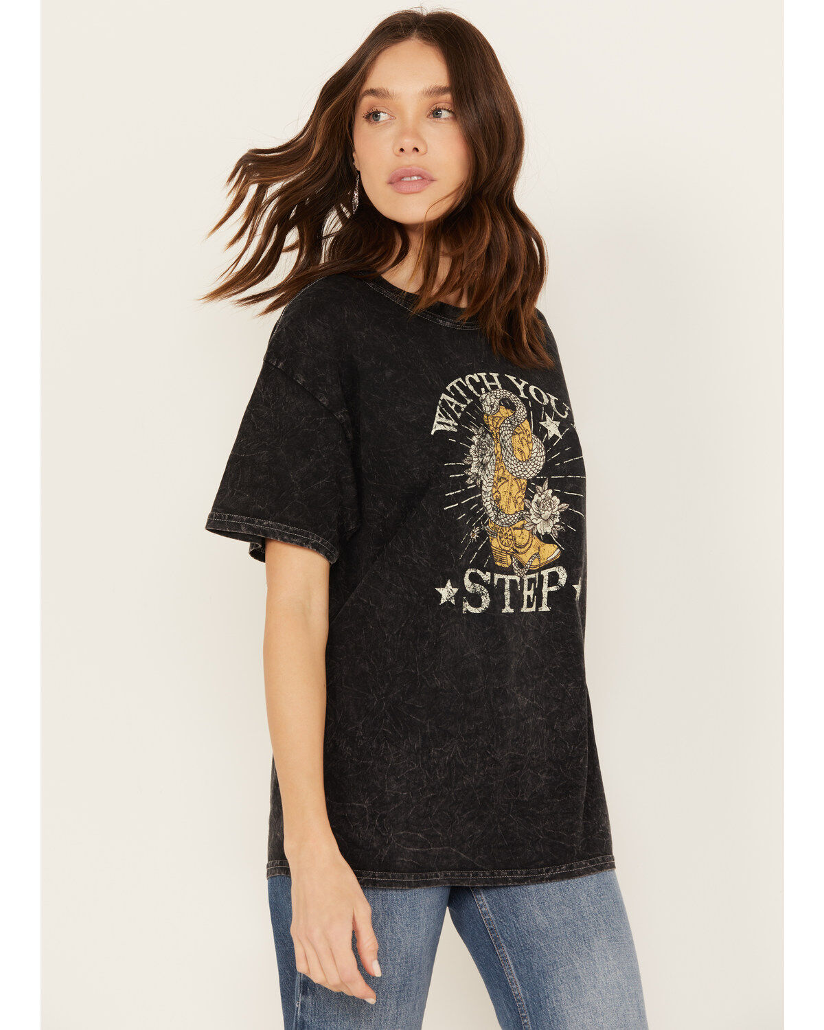 Youth in Revolt Women's Watch Your Step Short Sleeve Graphic Tee