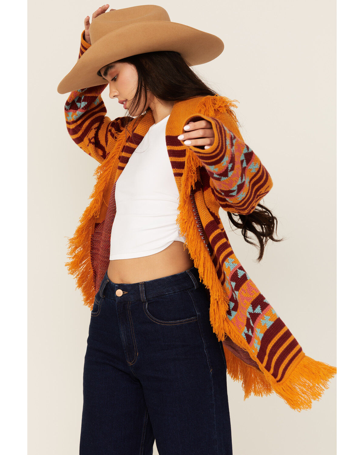 Panhandle Women's Horse Print Cardigan