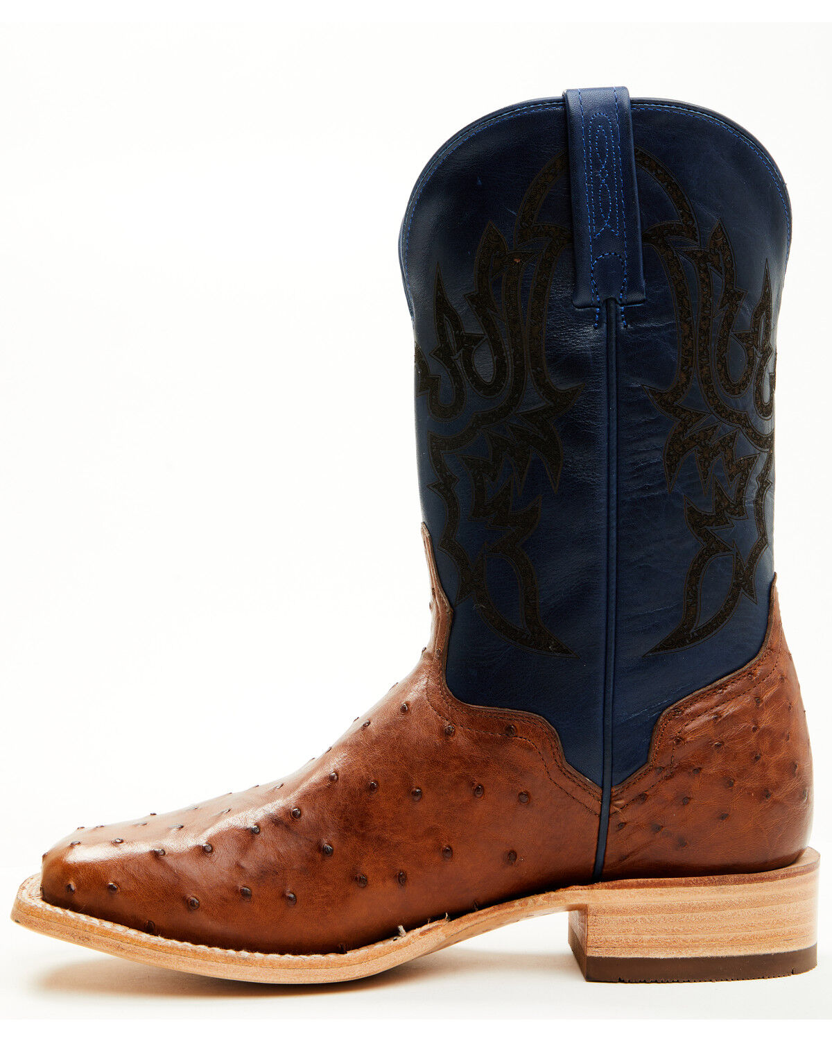 El Dorado Men's Exotic Ostrich Western Boots - Broad Square Toe