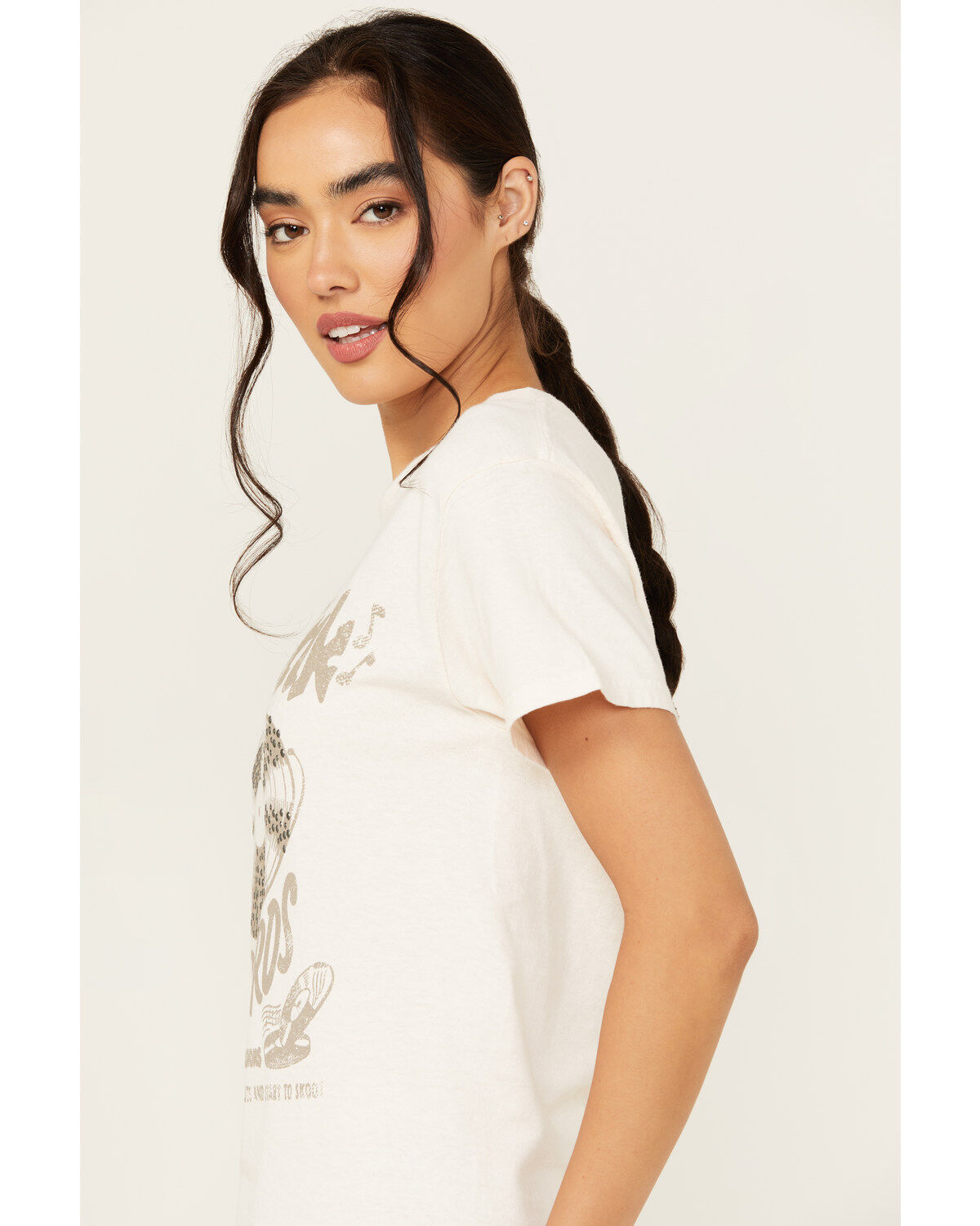 Youth in Revolt Women's Embellished Honky Tonk Short Sleeve Graphic Tee