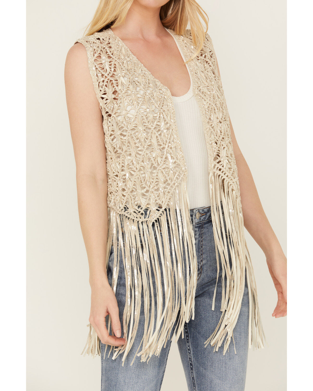 Wonderwest Women's Foiled Suede Vest