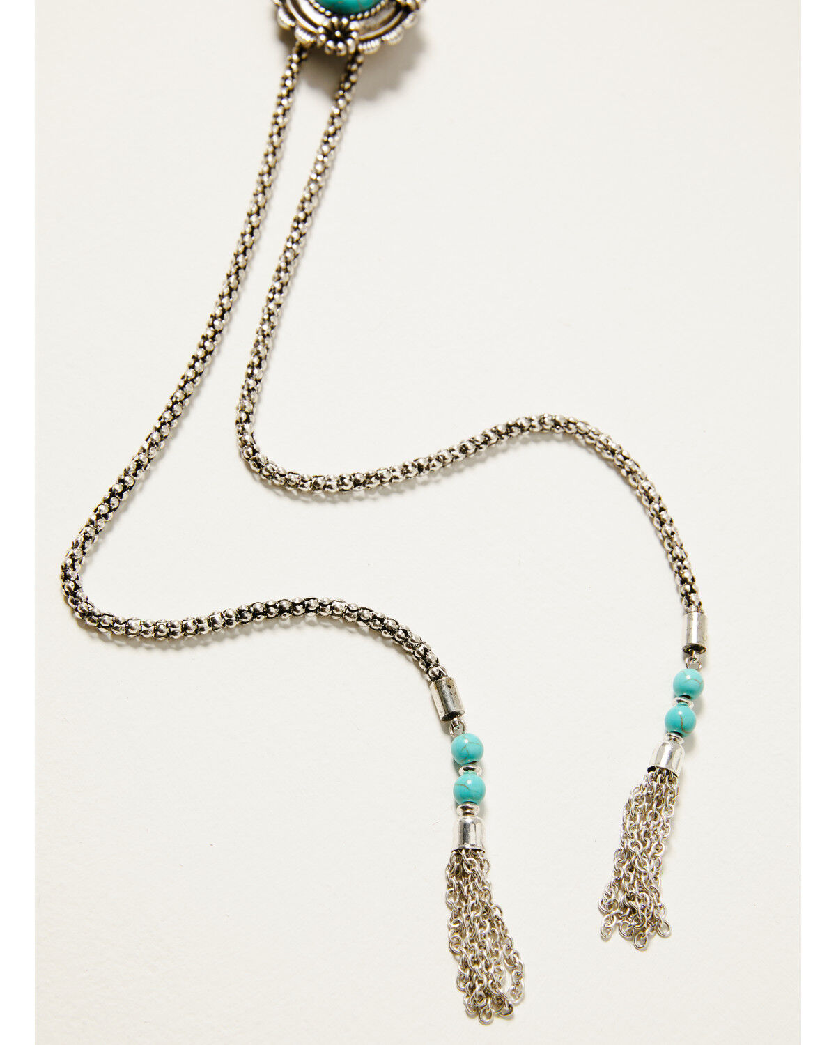 Shyanne Women's Floral Concho Bolo Necklace