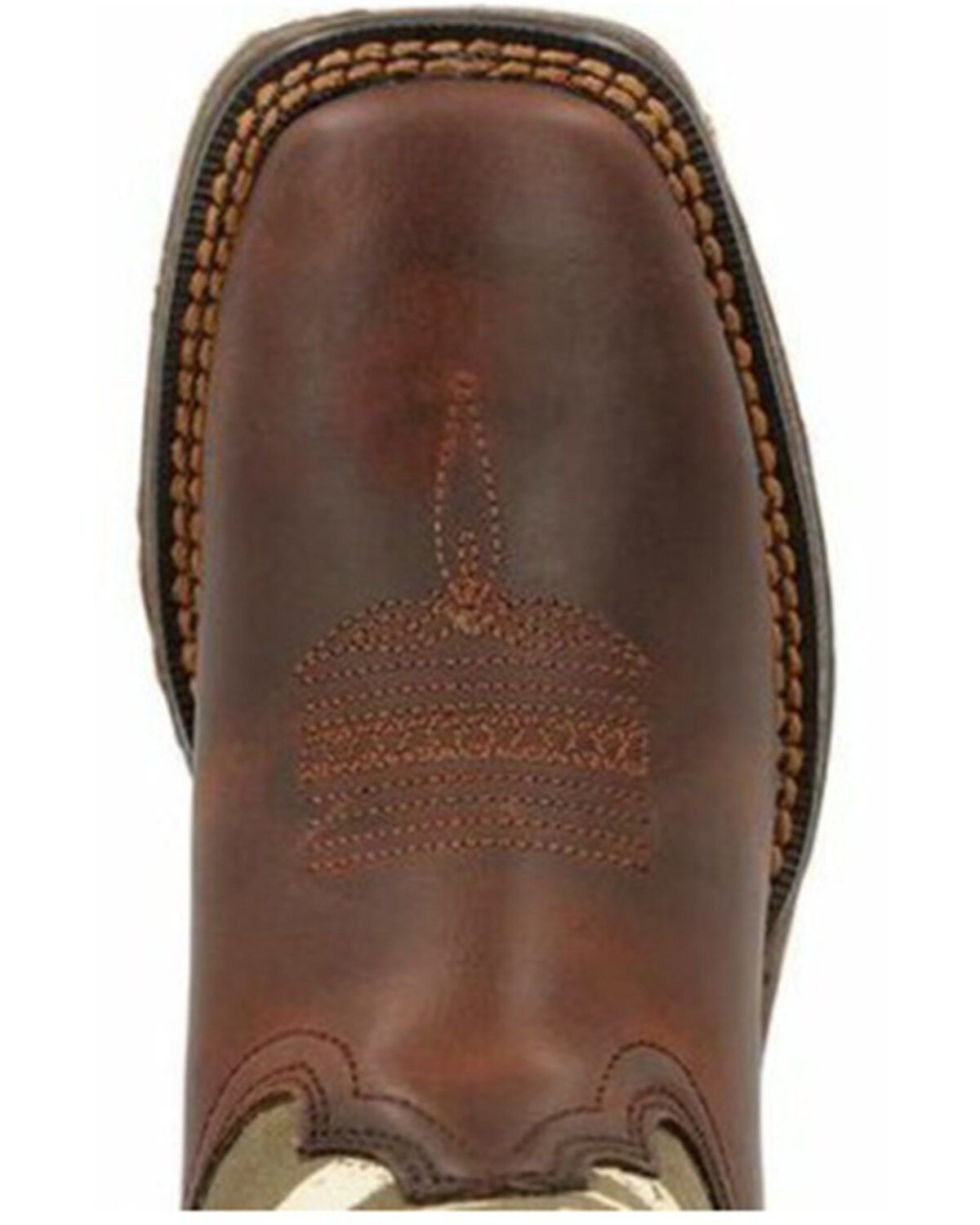 Durango Boys' Lil' Rebel USA Flag Western Boots - Broad Square Toe