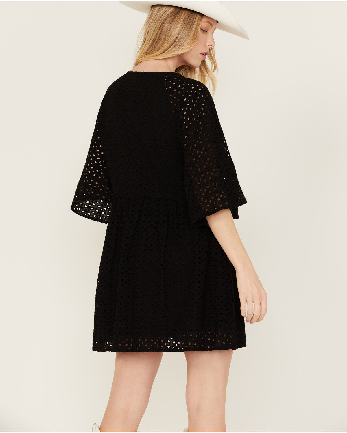 Revel Women's Eyelet Mini Dress