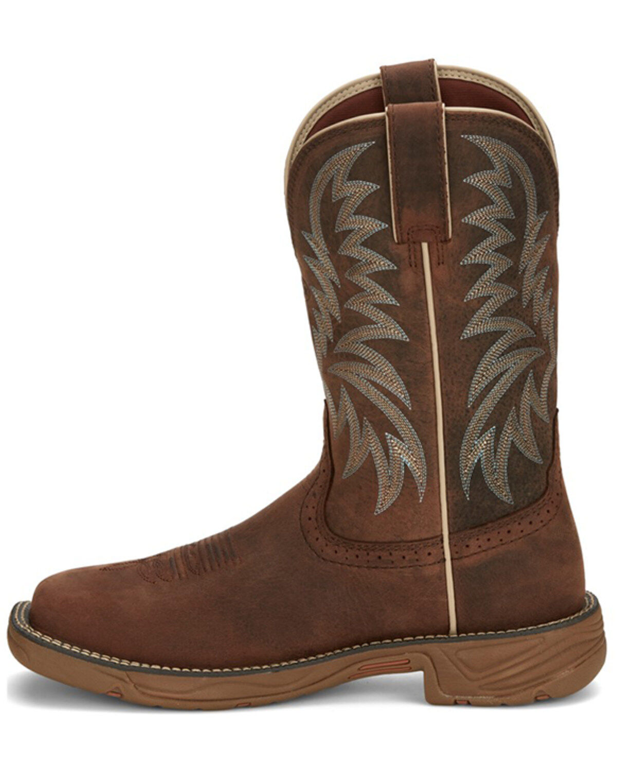 Justin Men's Rush Short Base Performance Western Boots - Broad Square Toe