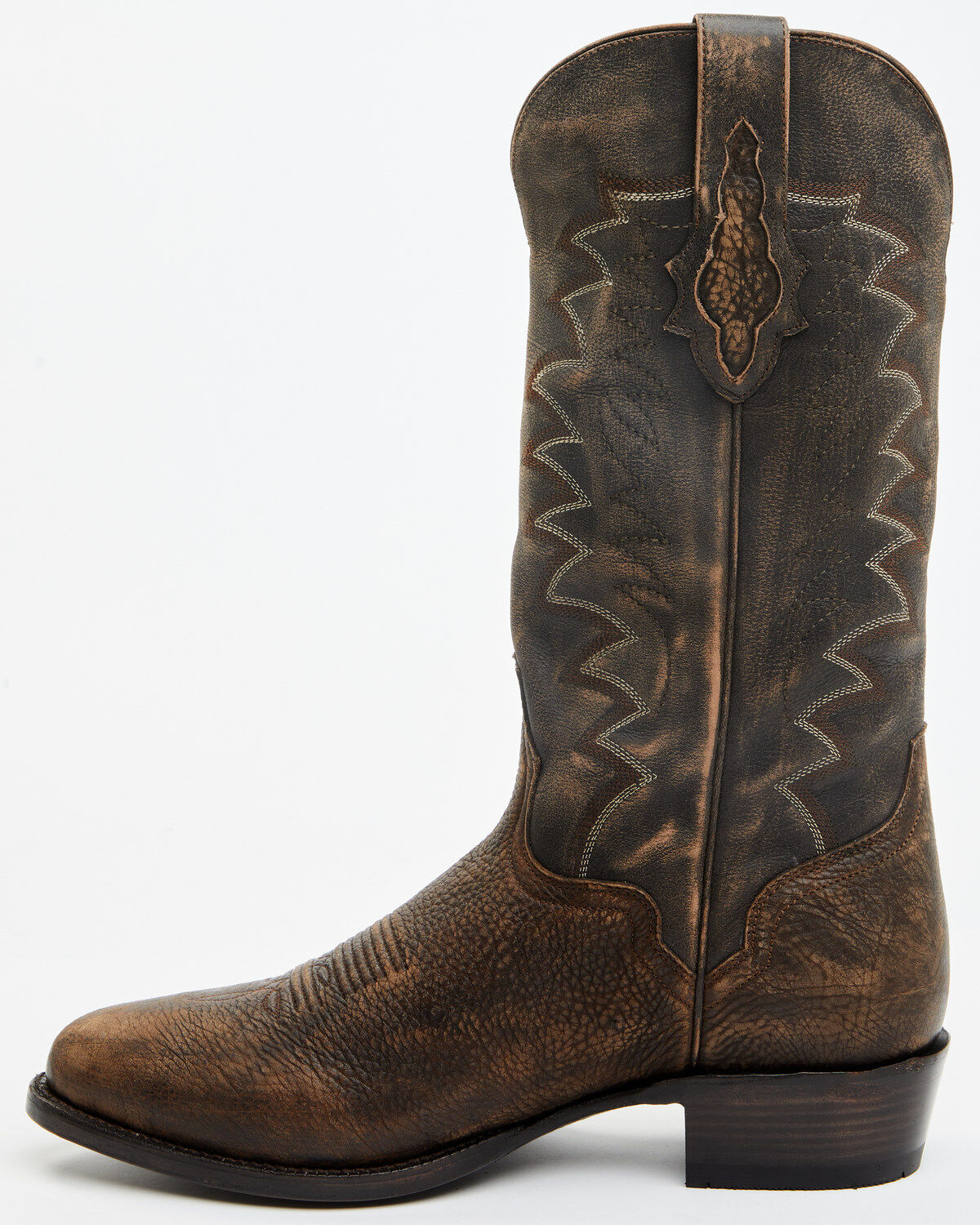 El Dorado Men's Bison Western Boots - Round Toe