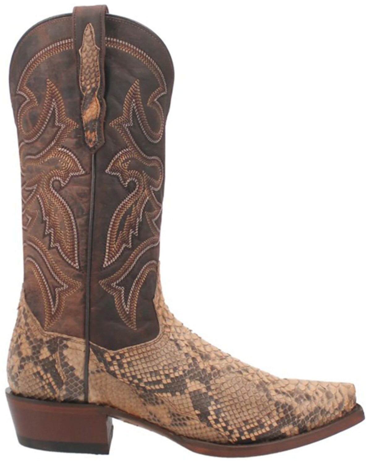 Dan Post Men's Exotic Python Western Boots - Snip Toe