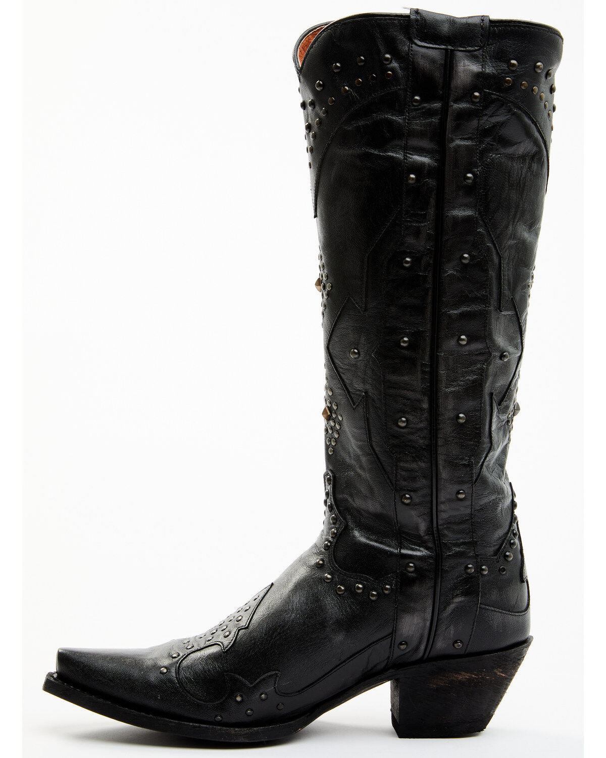 Dan Post Women's Daredevil Studded Tall Western Boots - Snip Toe