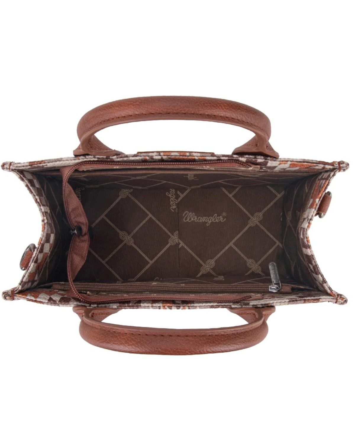 Wrangler Women's Southwestern Print Small Canvas Crossbody Bag