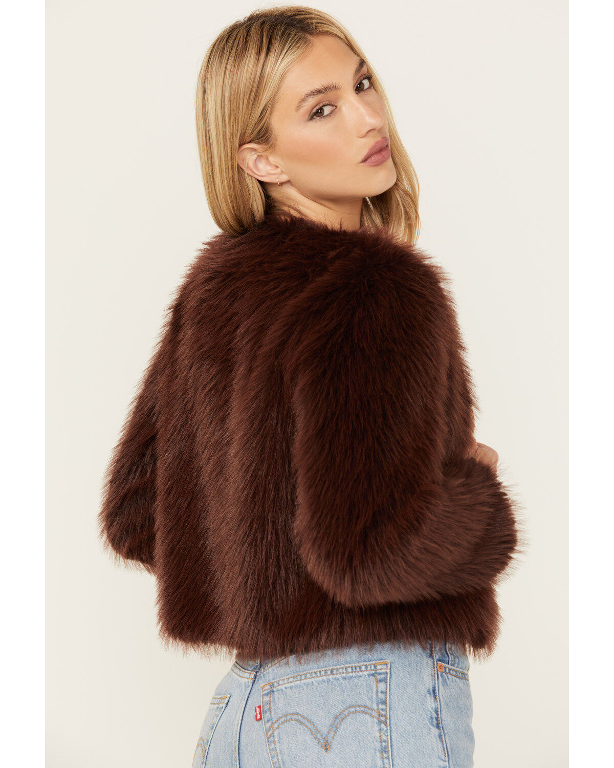 Shyanne Women's Fluffy Faux Fur Coat
