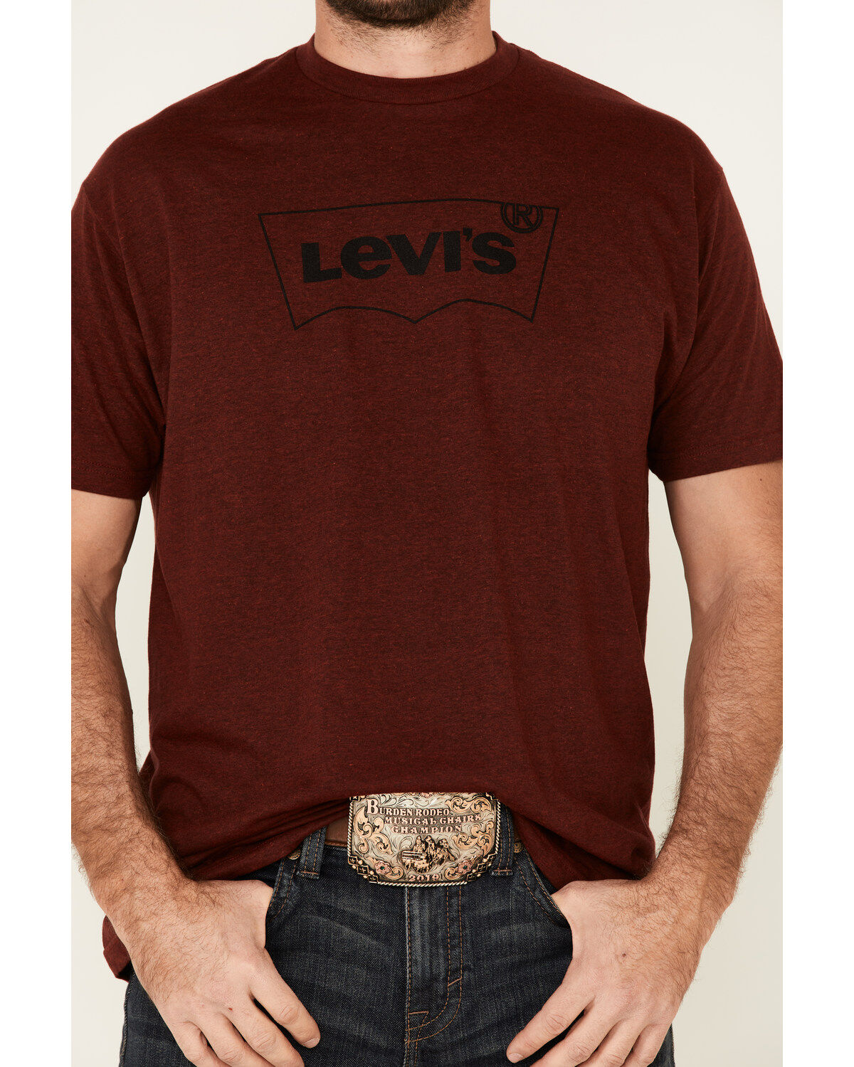 Levi's Men's Crimson Batwing Logo Graphic T-Shirt