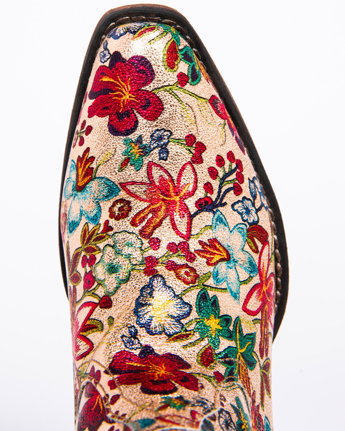 Roper Women's Ingrid Floral Western Booties - Snip Toe