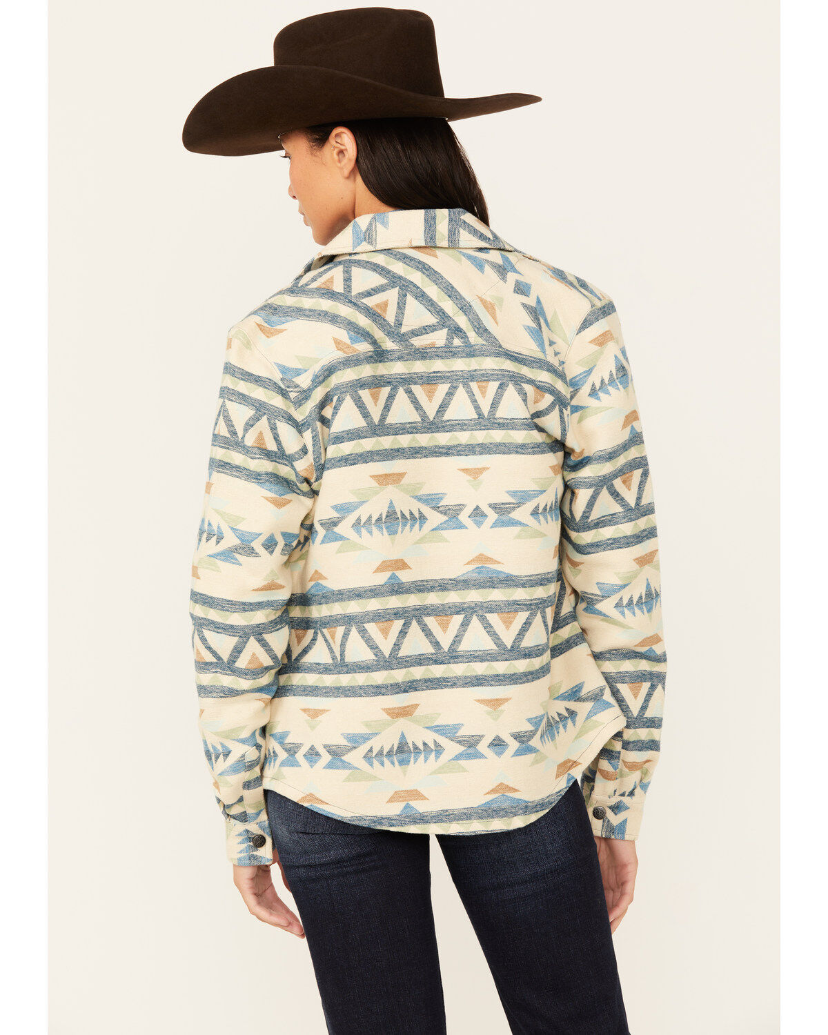 Outback Trading Co Women's Hazel Southwestern Print Long Sleeve Snap Western Shirt