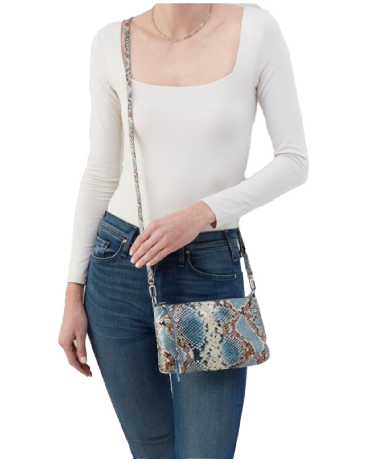 Hobo Women's Darcy Snake Print Crossbody Bag