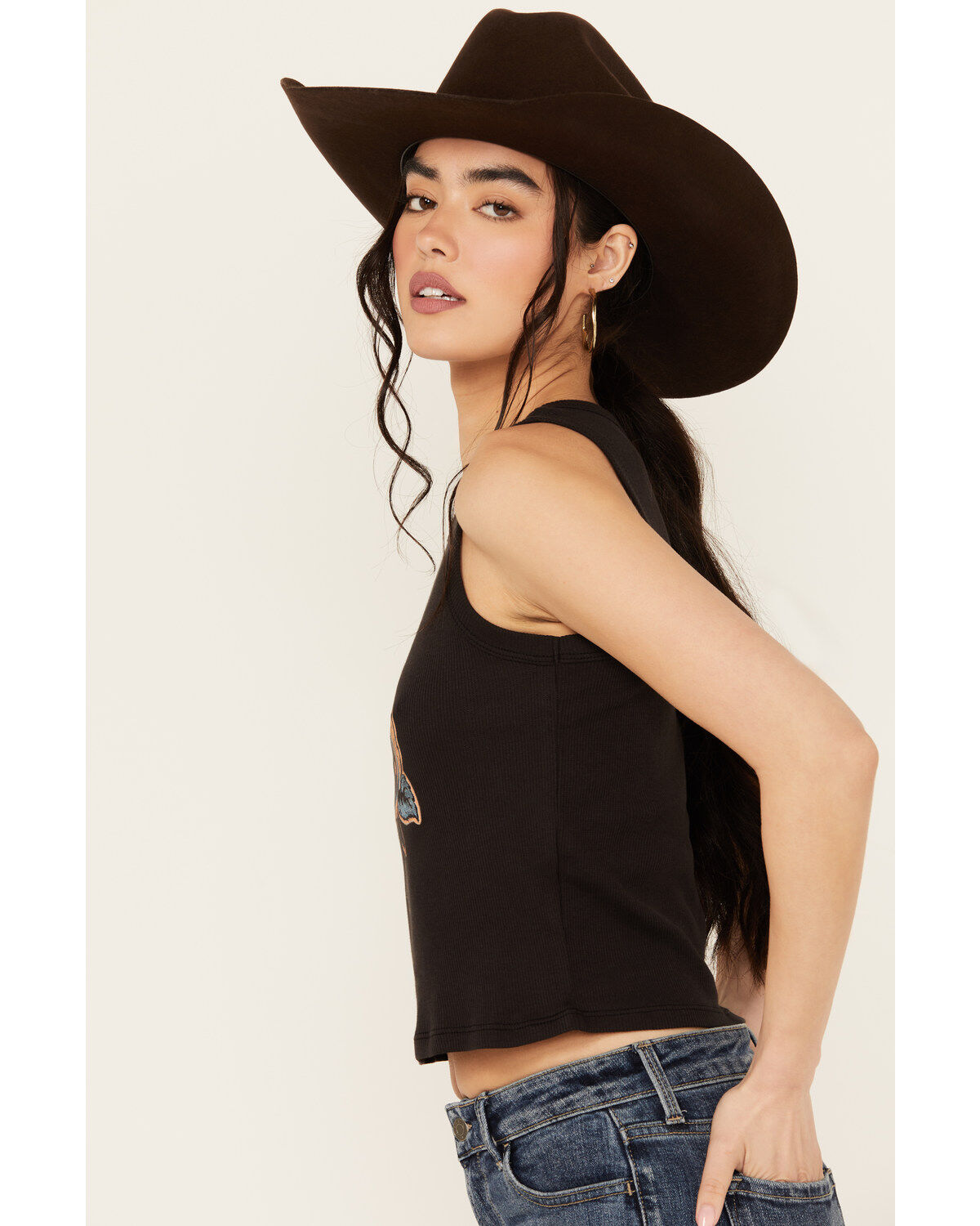 Girl Dangerous Women's Rebel Heart Rose Graphic Tank