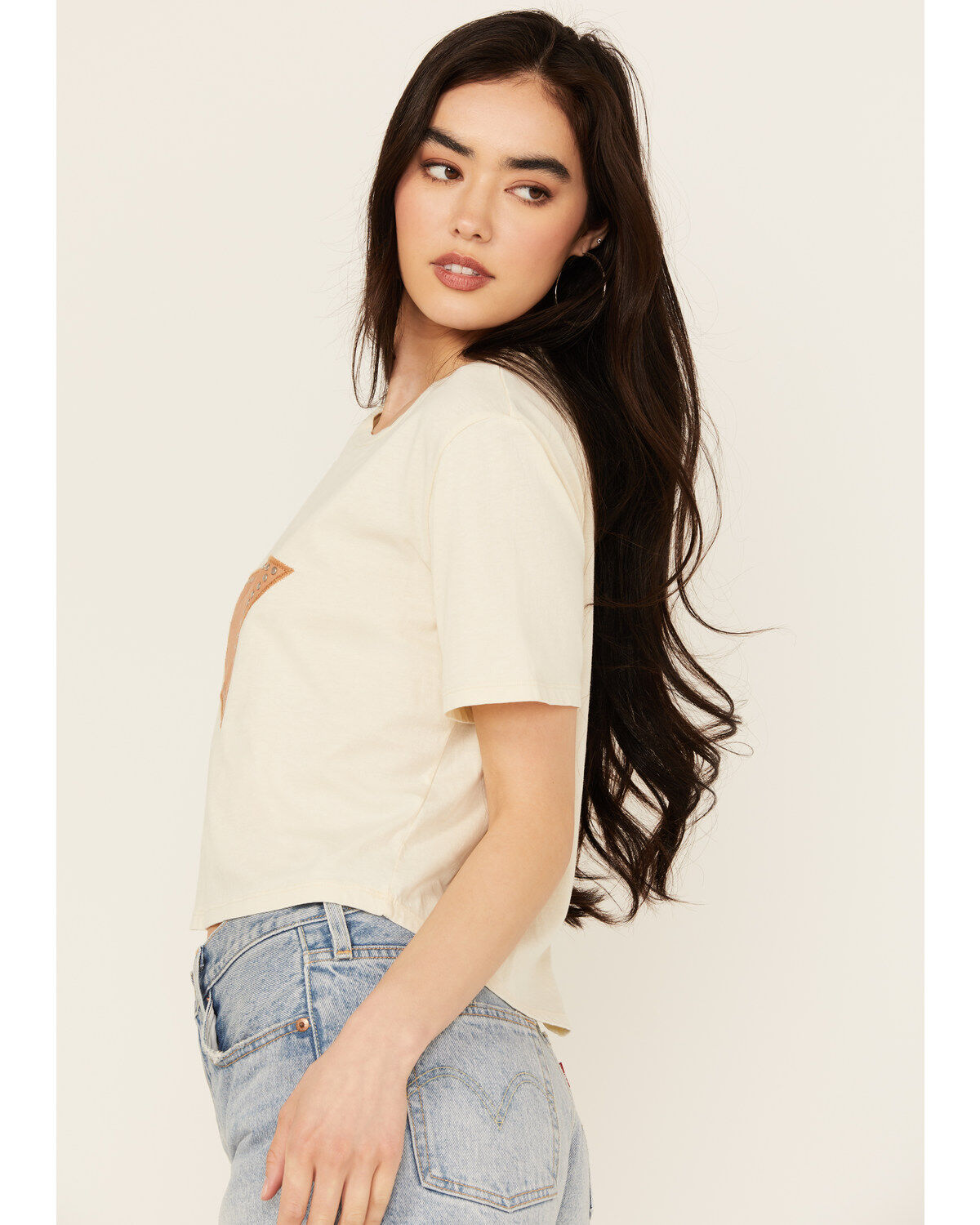 Rock & Roll Denim Women's Studded Star Short Sleeve Graphic Tee