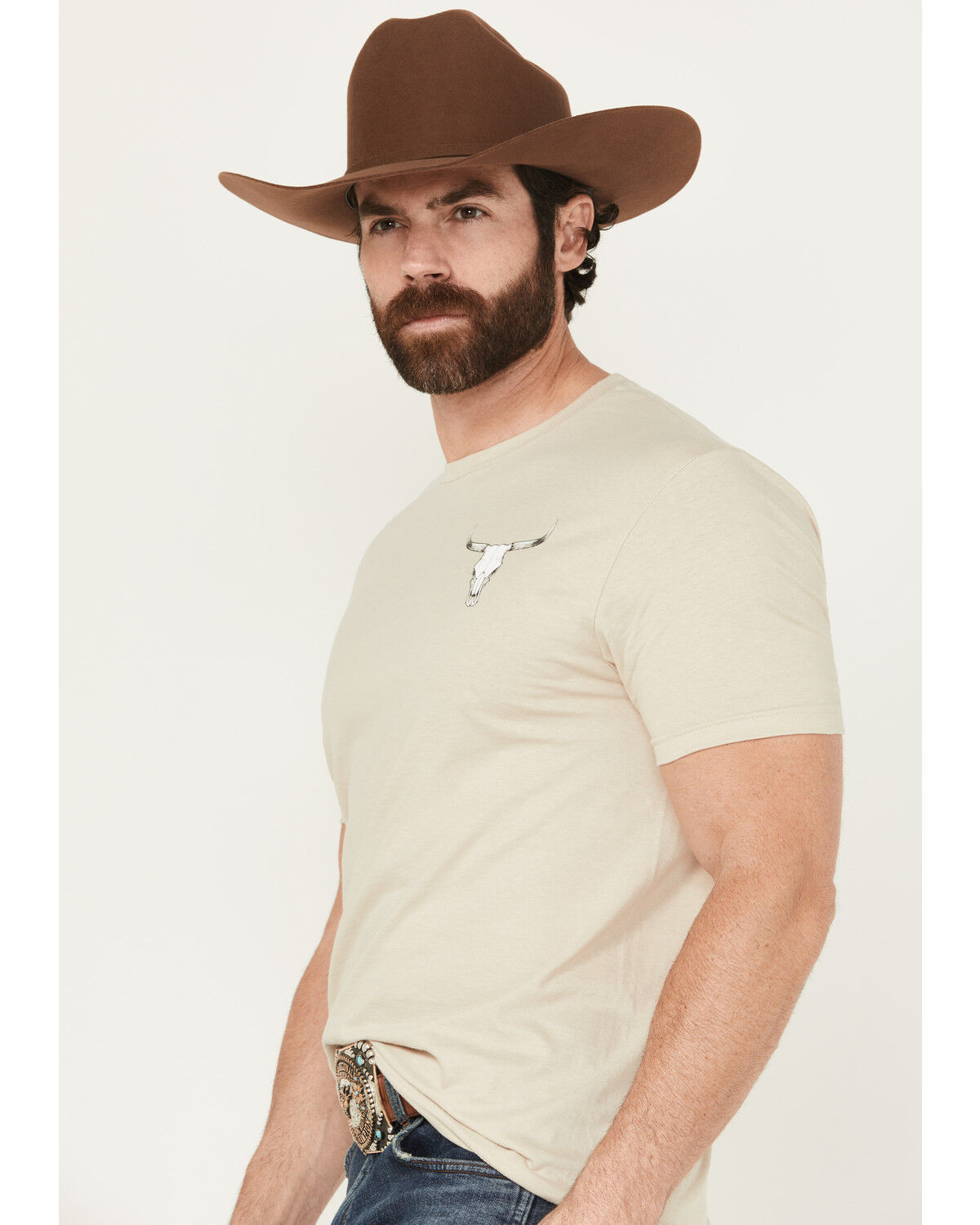 Cowboy Hardware Men's Mess With The Bull Short Sleeve Graphic T-Shirt