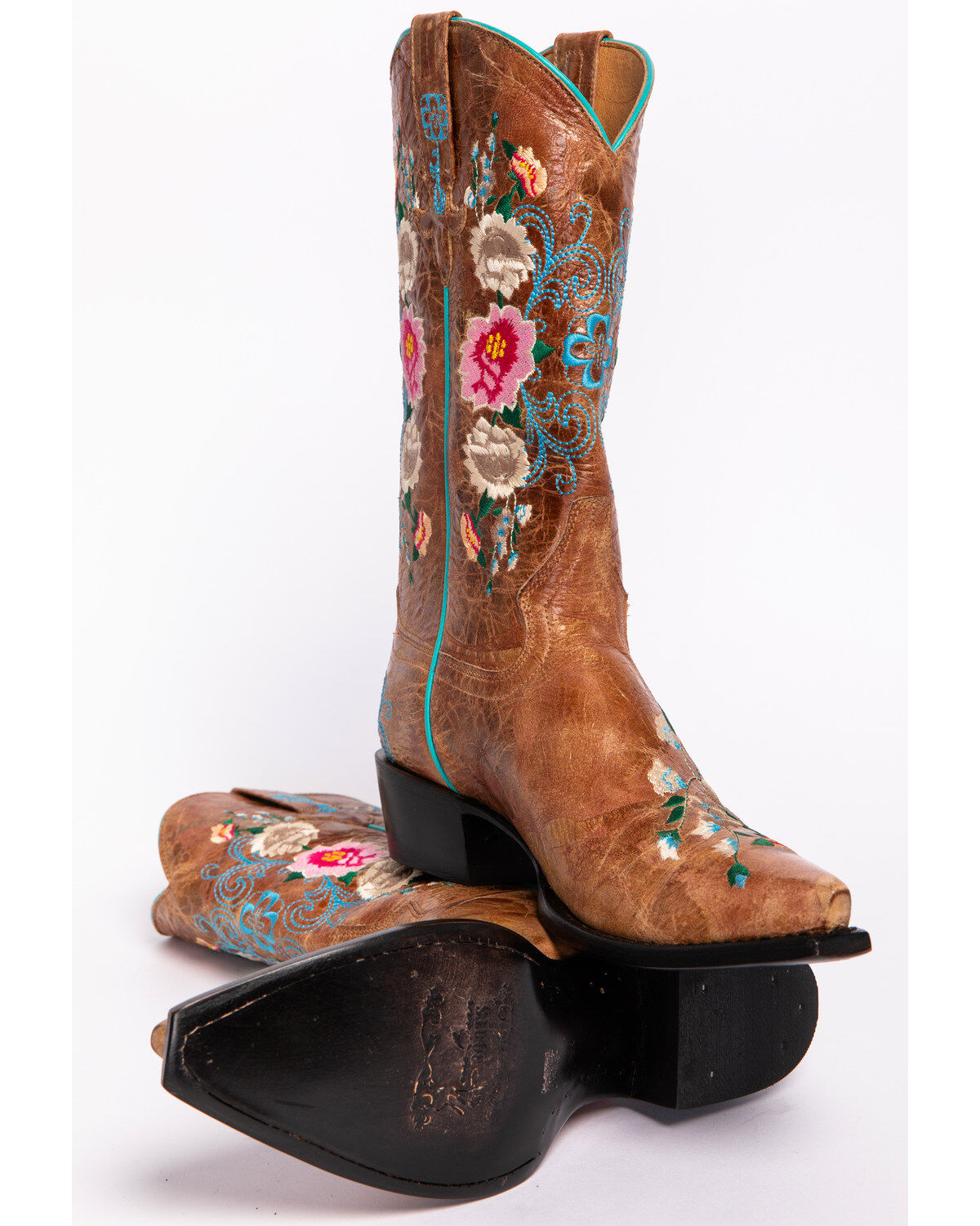 Macie Bean Women's Rose Garden Western Boots - Snip Toe
