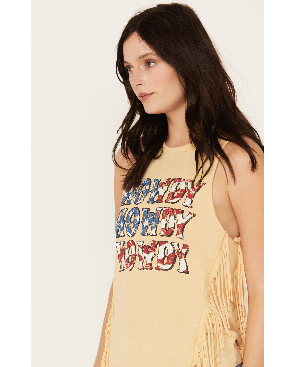 Rock & Roll Denim Women's Howdy Fringe Graphic Tank