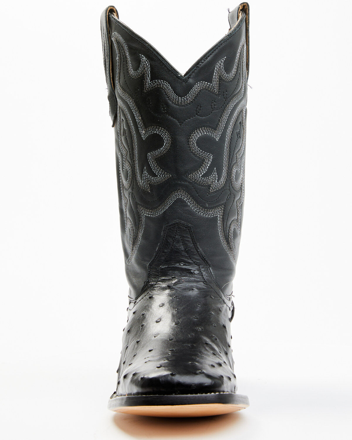 Cody James Men's Exotic Full Quill Ostrich Western Boots - Broad Square Toe