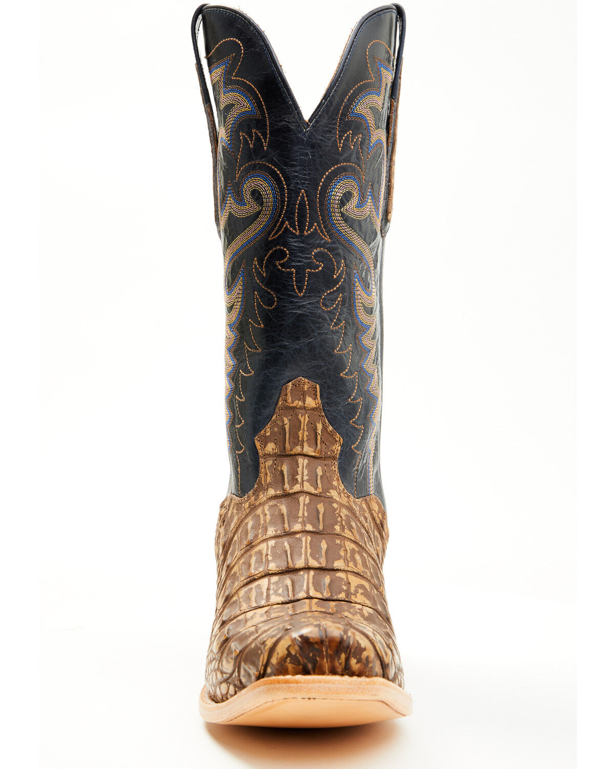 El Dorado Men's Exotic American Alligator Western Boots - Square Toe