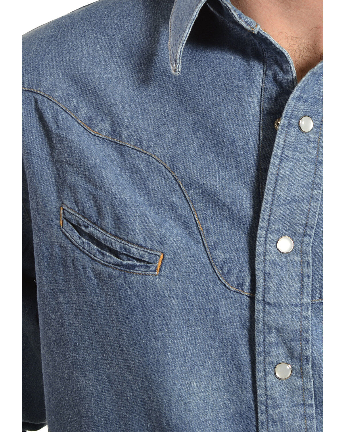 Schaefer Men's Vintage Chisholm Long Sleeve Denim Work Shirt