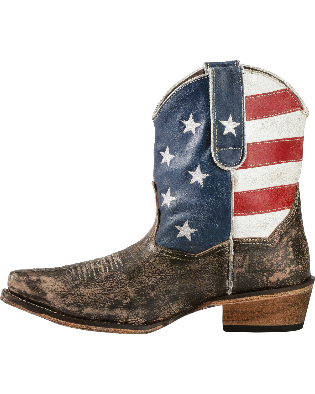 Roper Women's American Beauty Flag Ankle Boots