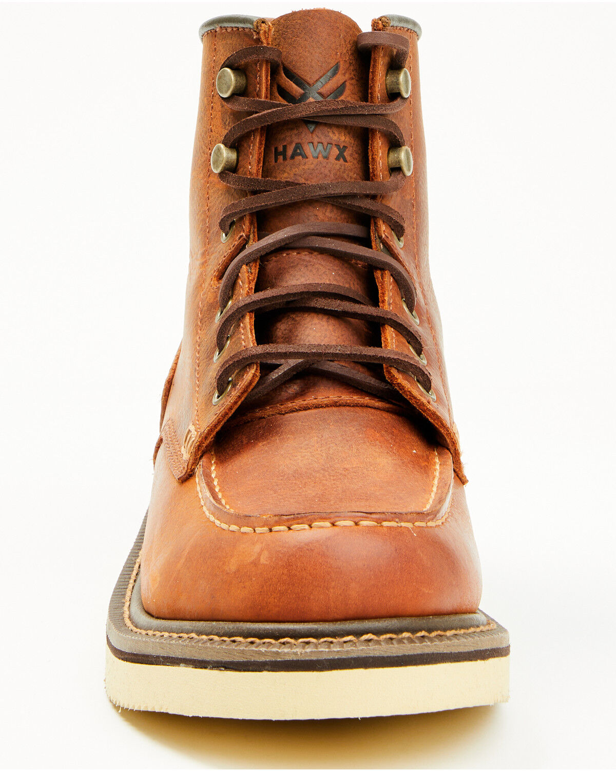 Hawx Men's 6" Lace-Up Moc Work Boots - Soft Toe