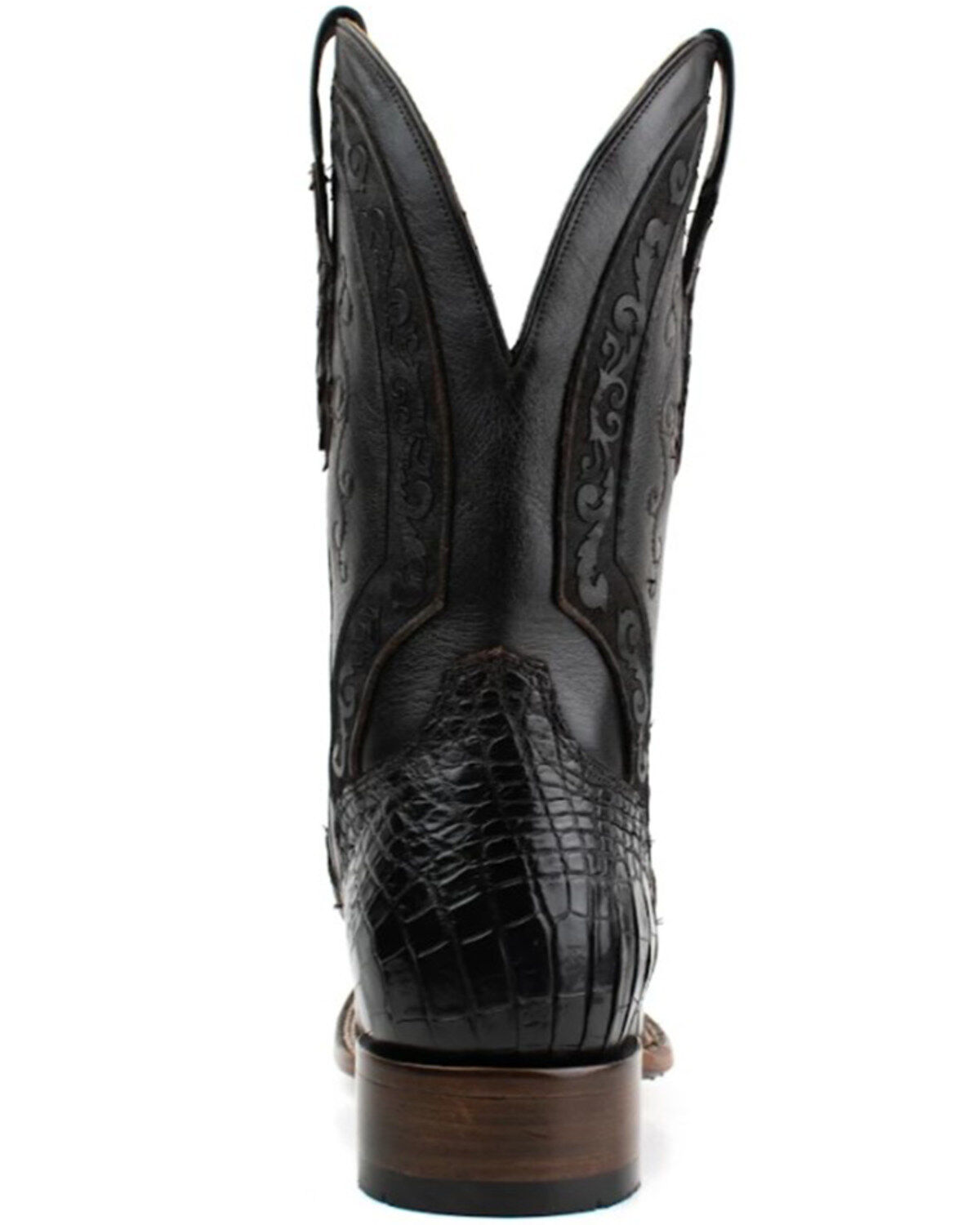El Dorado Men's American Alligator Exotic Western Boots - Broad Square Toe