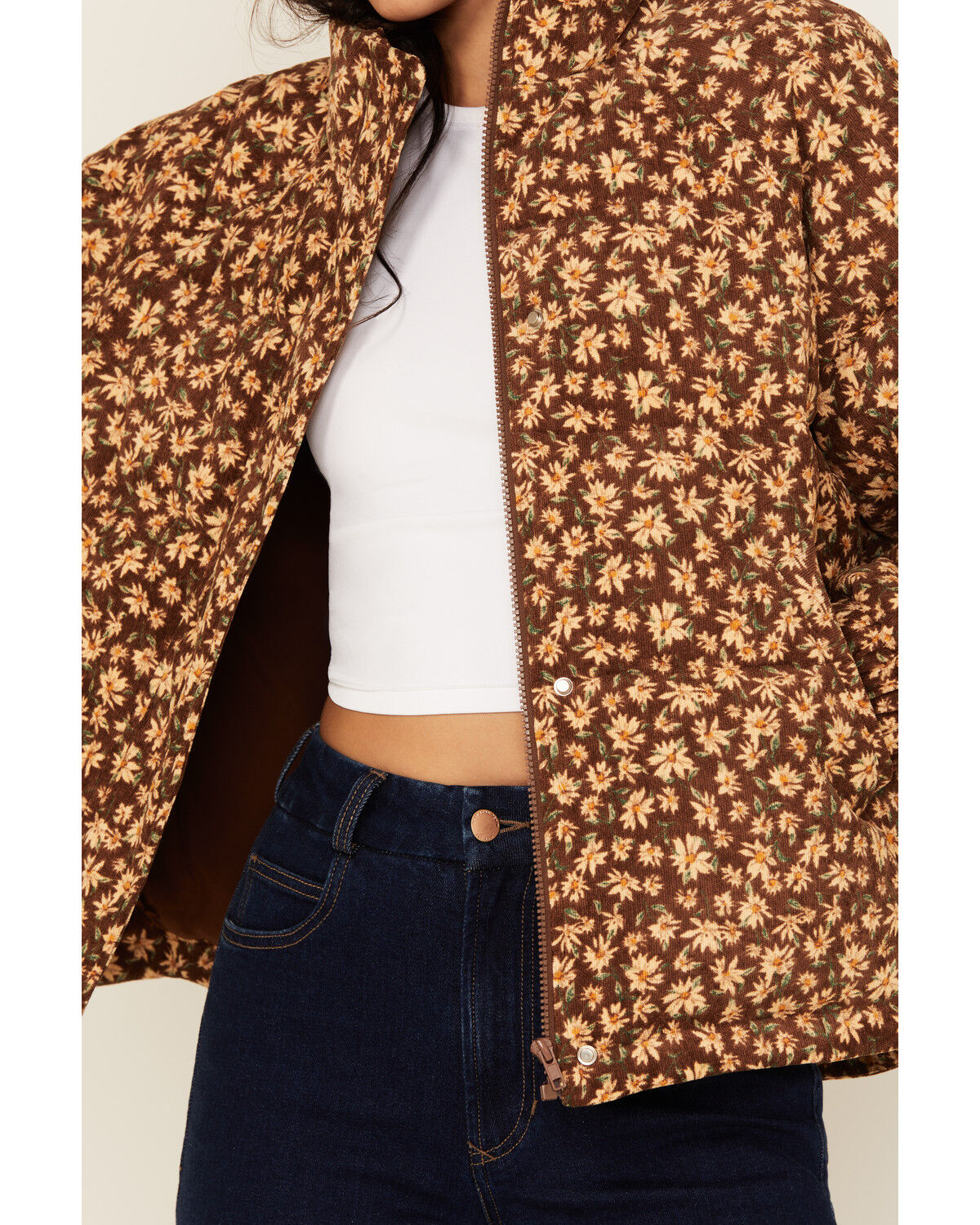 Sadie & Sage Women's Floral Puffer Jacket