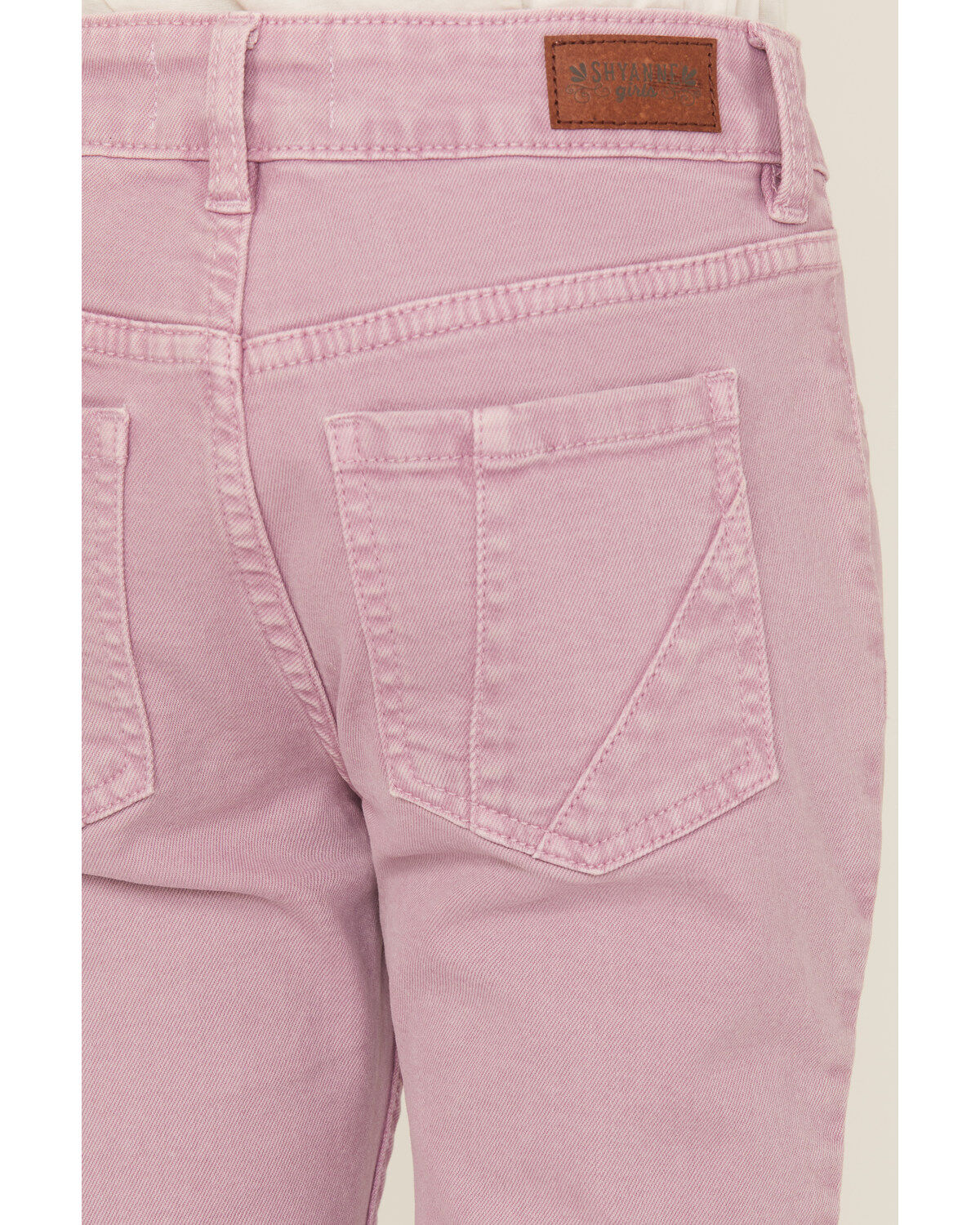 Shyanne Girls' Super Flare Distressed Hem Stretch Jeans