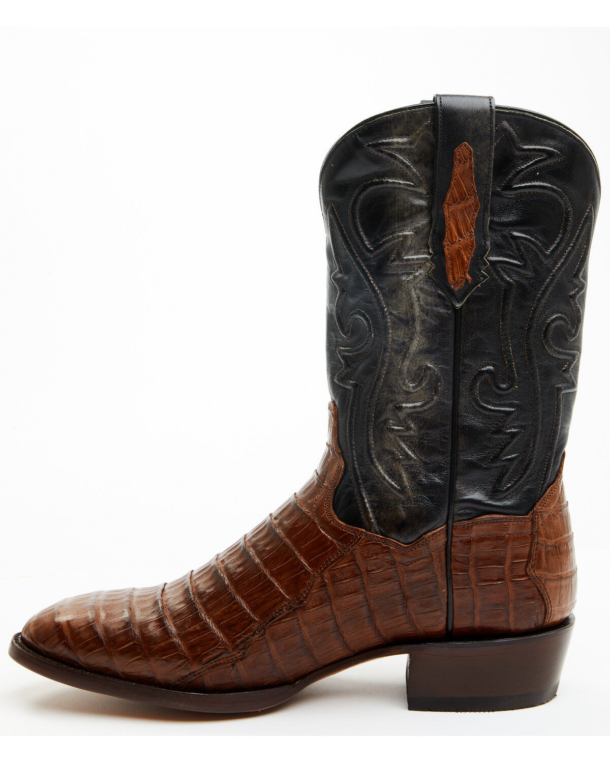 Dan Post Men's 12" Exotic Caiman Western Boots - Round Toe