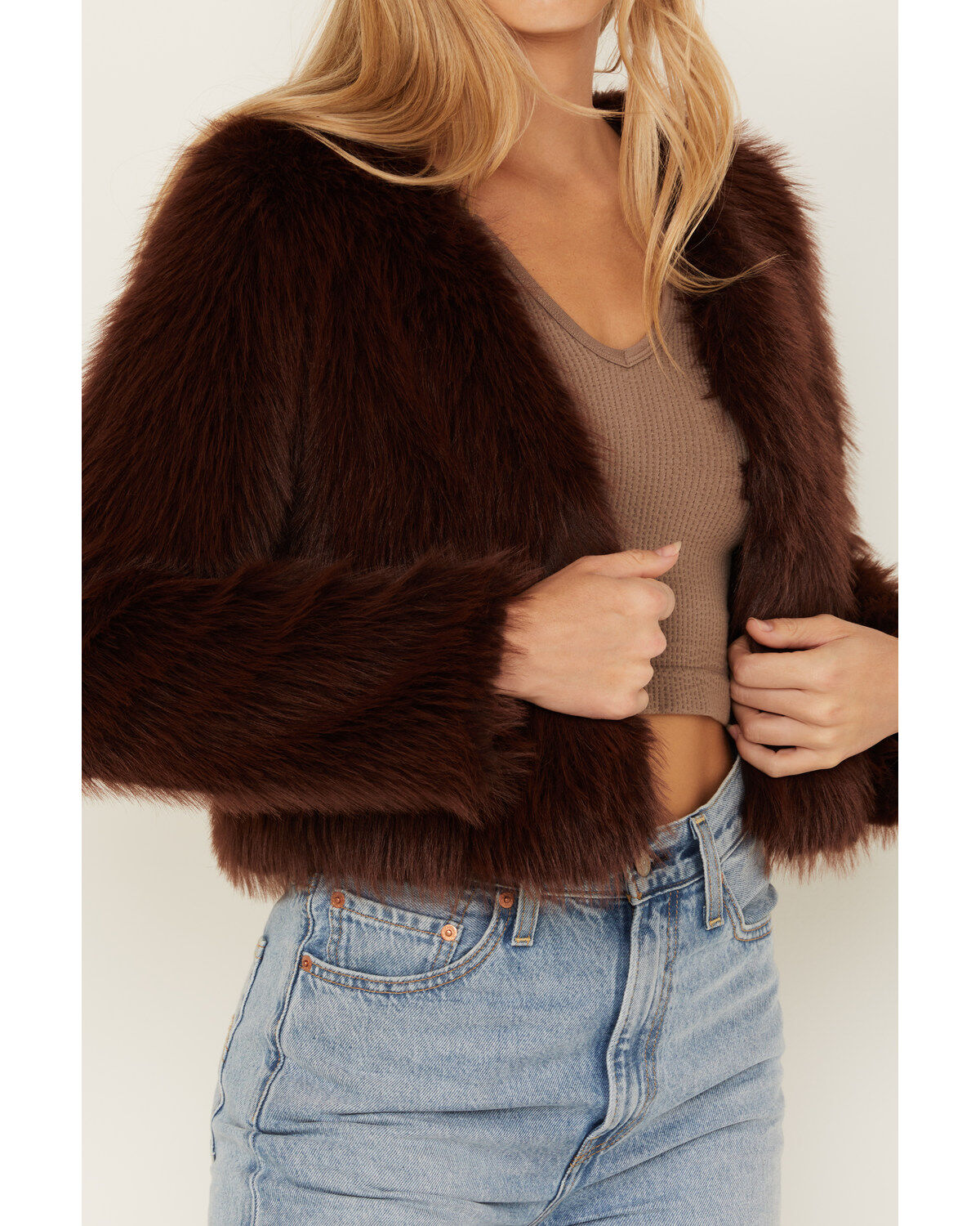 Shyanne Women's Fluffy Faux Fur Coat